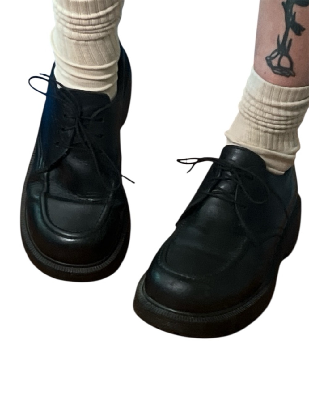 Chunky Spanish Leather Platform Oxfords - Picture 2 of 10